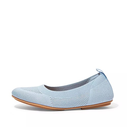 Fitflop ALLEGRO Airyknit Women's Ballet Flats Light Blue | ZA-D-4281