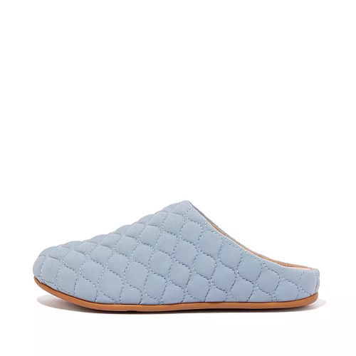 Fitflop CHRISSIE Quilted Women's Slippers Light Blue | ZA-O-1260