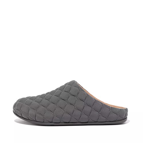 Fitflop CHRISSIE Quilted Women's Slippers Dark Grey | ZA-W-4962