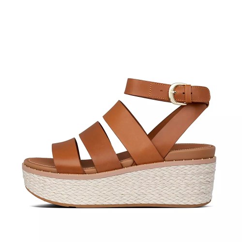 Fitflop ELOISE Espadrille Women's Wedge Sandals Brown | ZA-A-0419