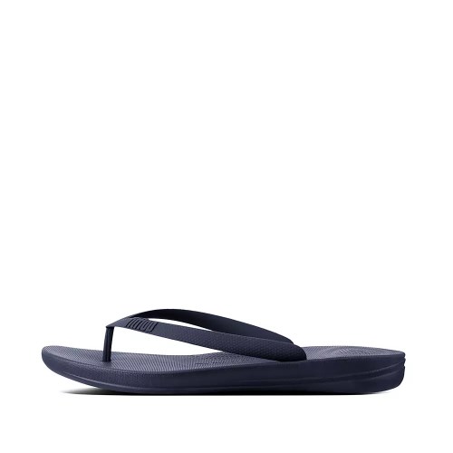 Fitflop IQUSHION Ergonomic Men's Flip Flops Navy | ZA-S-1043