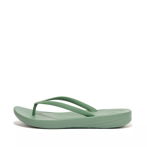 Fitflop IQUSHION Ergonomic Women's Flip Flops Mint | ZA-E-2631