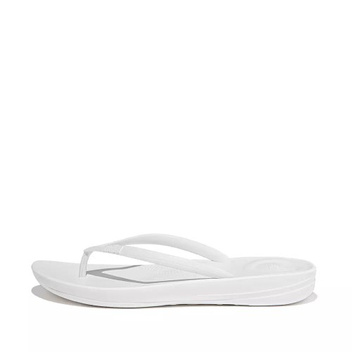 Fitflop IQUSHION Ergonomic Women's Flip Flops White | ZA-G-8270