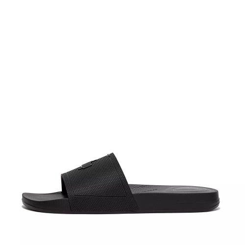 Fitflop IQUSHION Pool Men's Slides Black | ZA-J-8431