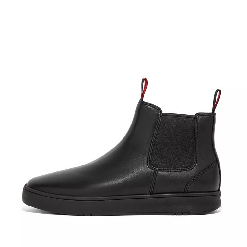 Fitflop MARGAN Waterproof Leather Men's Chelsea Boots Black | ZA-U-4206