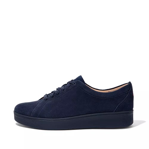 Fitflop RALLY Suede Women's Sneakers Navy | ZA-R-6135