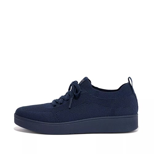 Fitflop RALLY Water-Resistant Knit Women's Sneakers Navy | ZA-E-1284