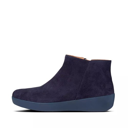 Fitflop SUMI Suede Women's Ankle Boots Dark Purple | ZA-D-1387