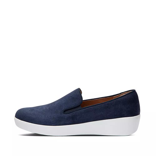 Fitflop SUPERSKATE Women's Loafers Navy | ZA-K-8742