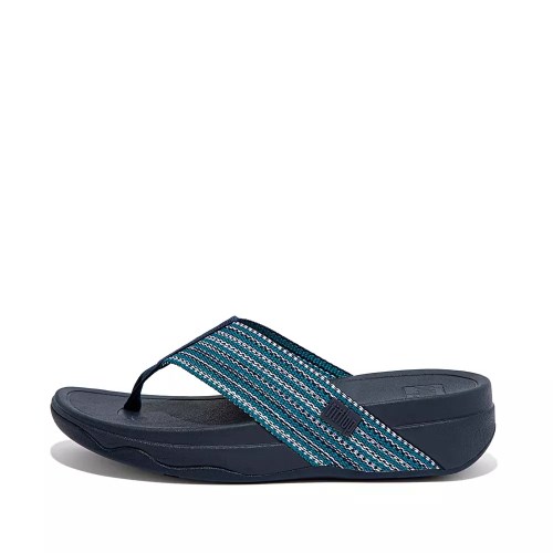 Fitflop SURFA Toe-Post Women's Sandals Blue | ZA-E-0215