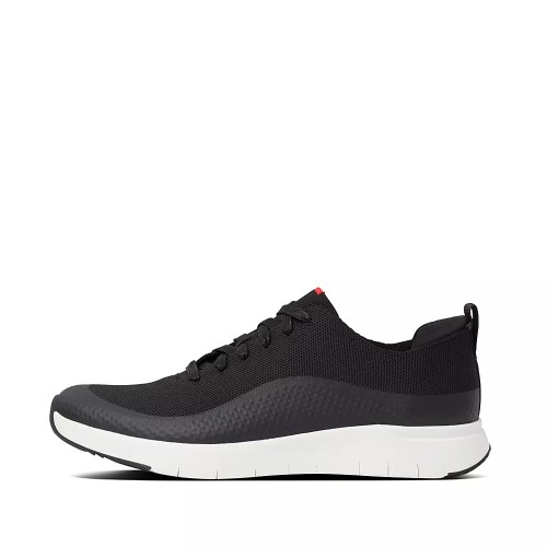 Fitflop UBERKNIT EVER Knit Men's Sneakers Black | ZA-N-6732