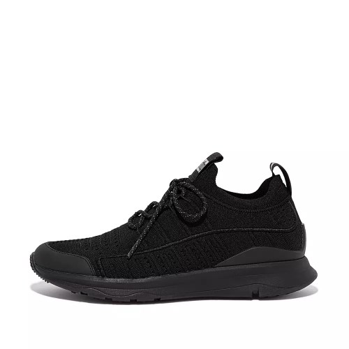 Fitflop VITAMIN FF Knit Women's Sneakers Black | ZA-F-9317