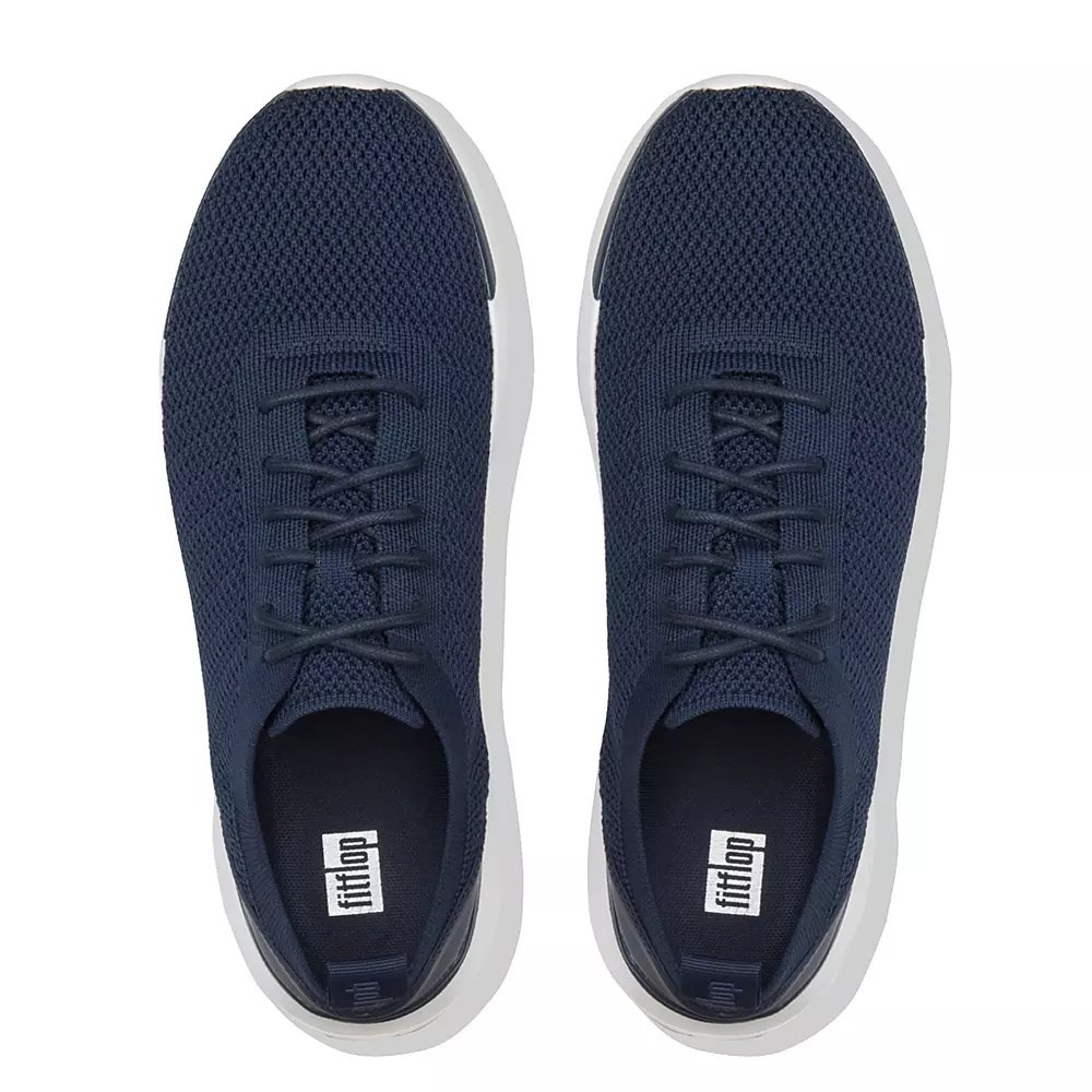 Fitflop FLEXKNIT Men's Sneakers Navy | ZA-H-2837