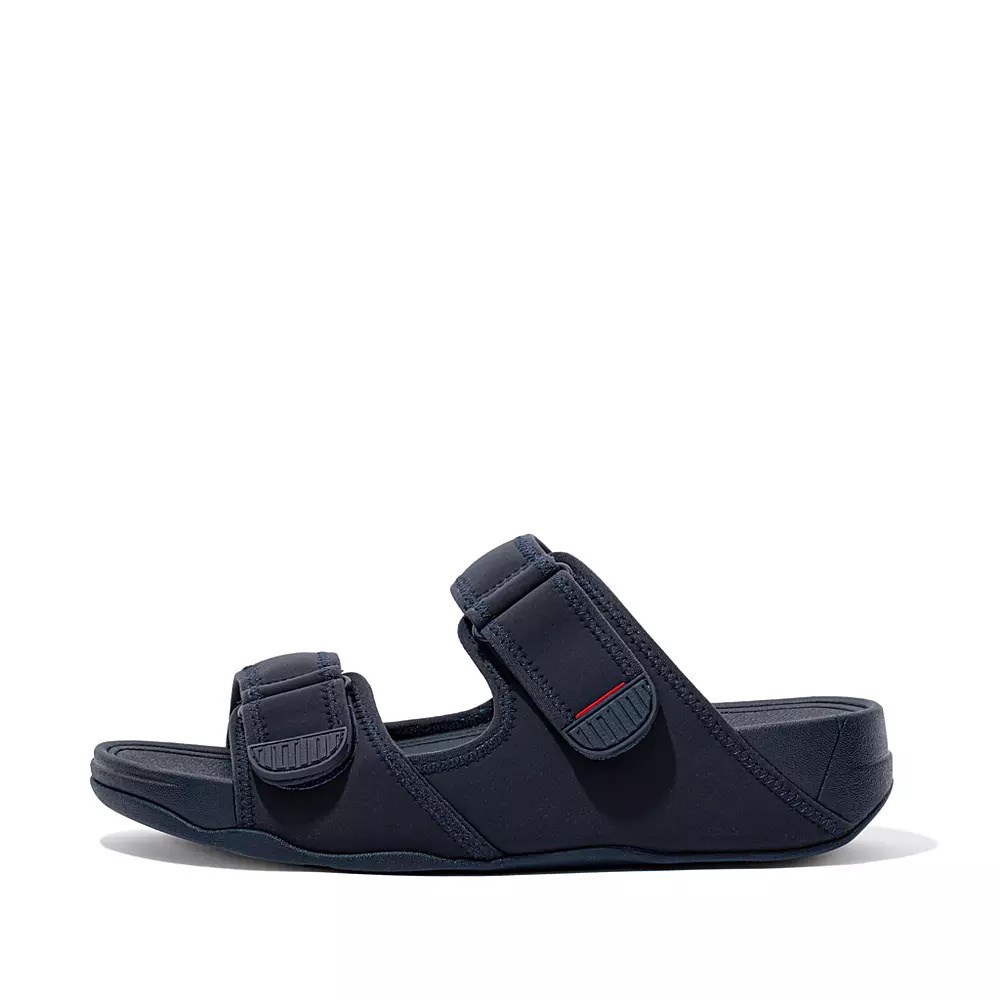 Fitflop GOGH MOC Water-Resistant Men\'s Slides Navy | ZA-Y-4036