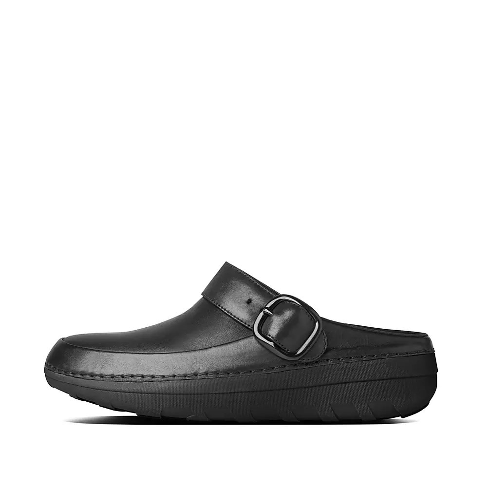 Fitflop GOGH PRO Superlight Leather Women\'s Clogs Black | ZA-D-1028