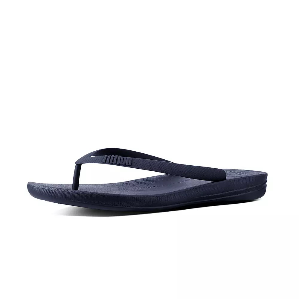 Fitflop IQUSHION Ergonomic Men's Flip Flops Navy | ZA-S-1043