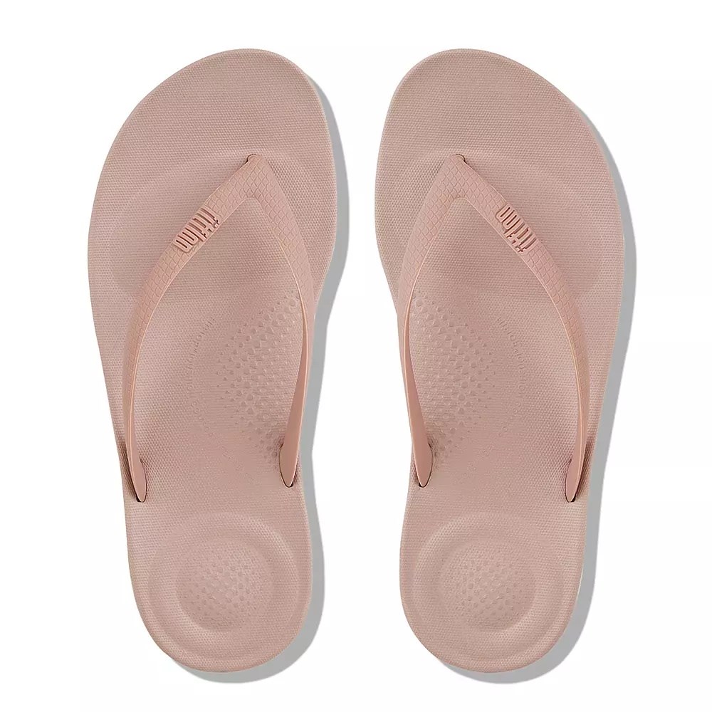 Fitflop IQUSHION Ergonomic Women's Flip Flops Pink | ZA-L-0792