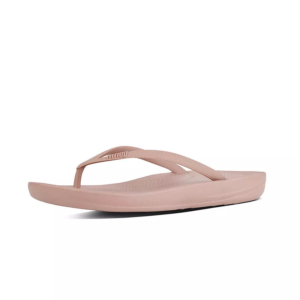 Fitflop IQUSHION Ergonomic Women's Flip Flops Pink | ZA-L-0792