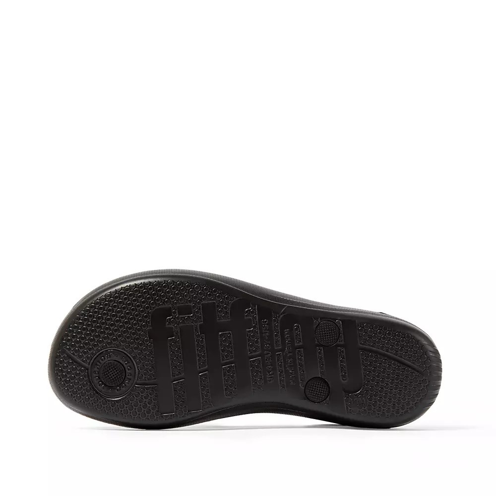 Fitflop IQUSHION Ergonomic Women's Flip Flops Black | ZA-Y-3647