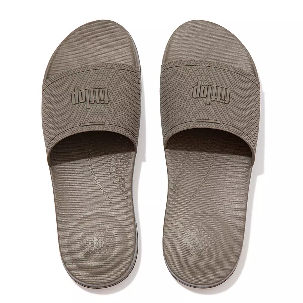 Fitflop IQUSHION Pool Men's Slides Grey | ZA-N-2930