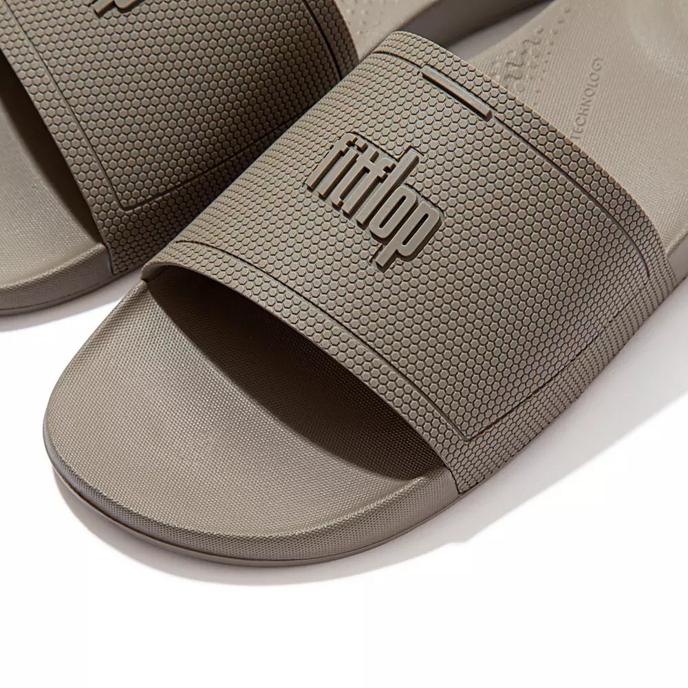 Fitflop IQUSHION Pool Men's Slides Grey | ZA-N-2930