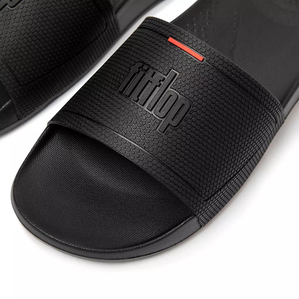 Fitflop IQUSHION Pool Women's Slides Black | ZA-A-7081