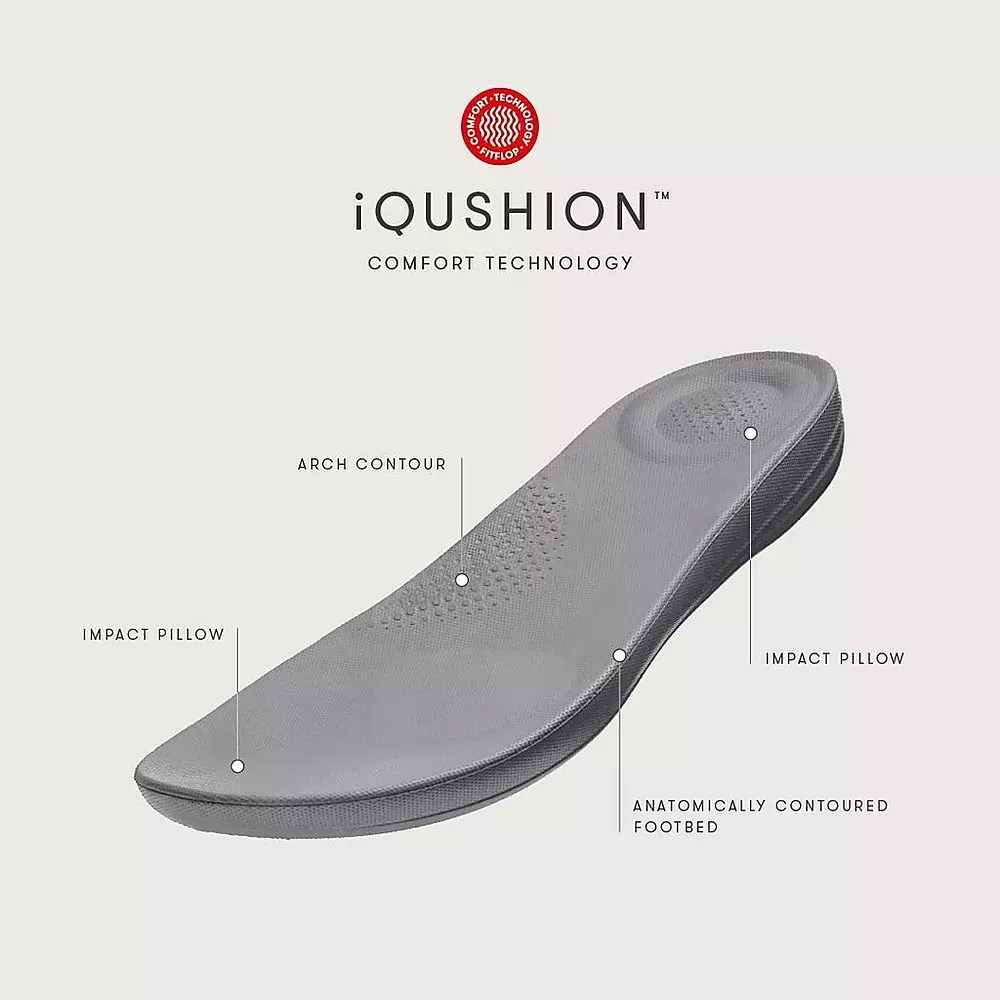 Fitflop IQUSHION Water-Resistant Crystal Women's Slides Silver | ZA-Z-6840