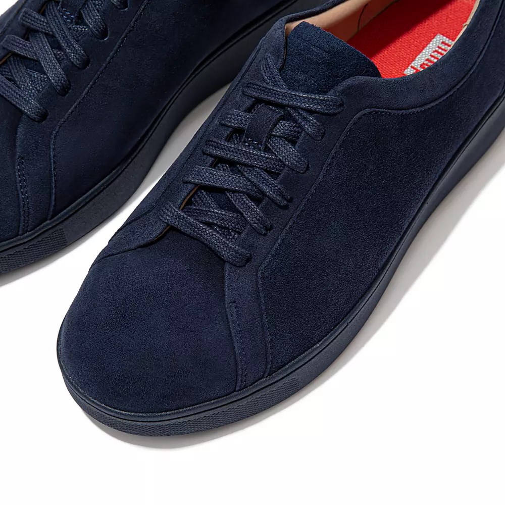 Fitflop RALLY Suede Women's Sneakers Navy | ZA-R-6135