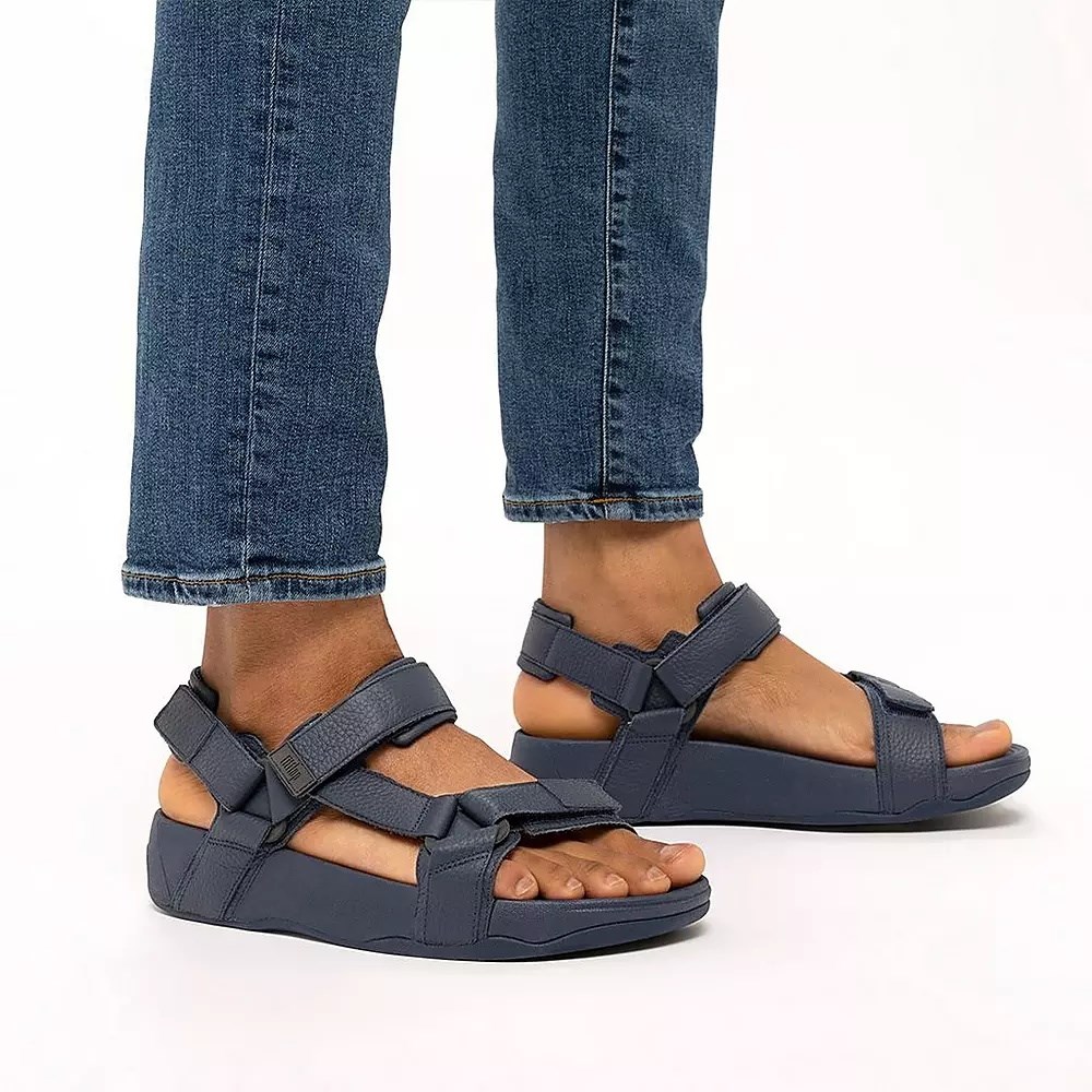 Fitflop RYKER Back-Strap Men's Sandals Navy | ZA-V-1973