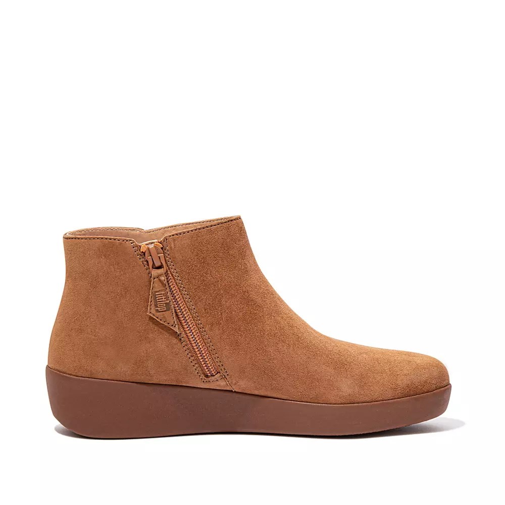 Fitflop SUMI Suede Women's Ankle Boots Light Brown | ZA-Q-1093