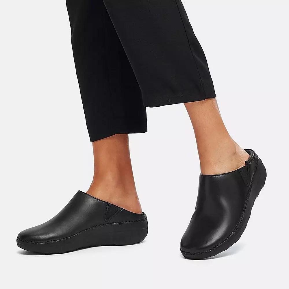 Fitflop SUPERLOAFER Leather Women's Loafers Black | ZA-R-7216