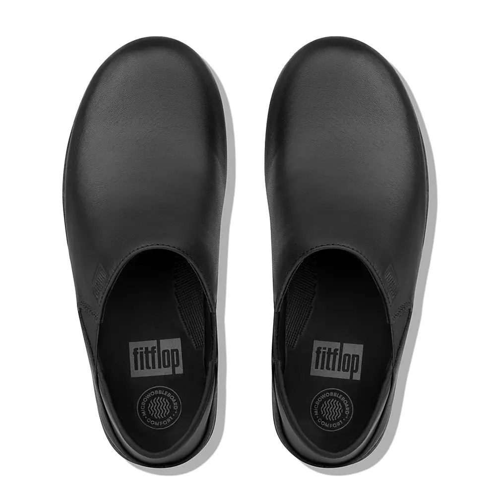 Fitflop SUPERLOAFER Leather Women's Loafers Black | ZA-R-7216