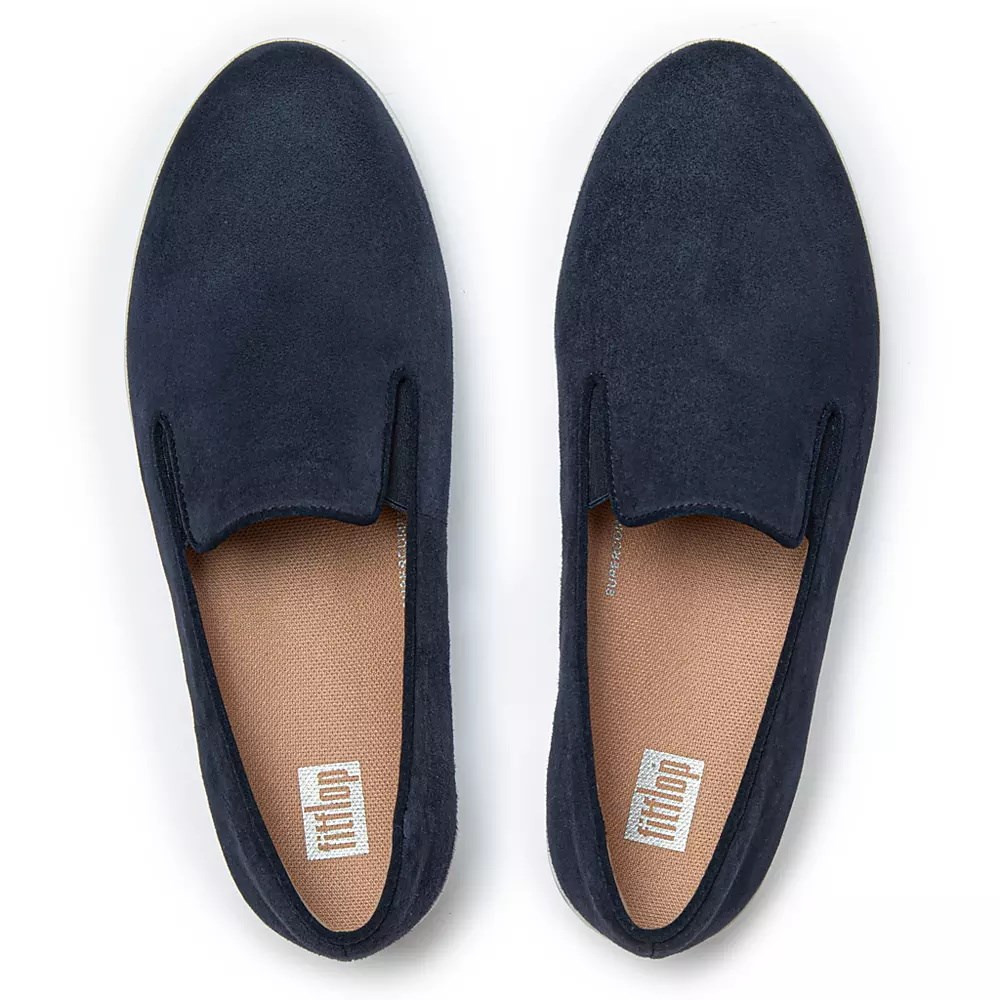 Fitflop SUPERSKATE Women's Loafers Navy | ZA-K-8742