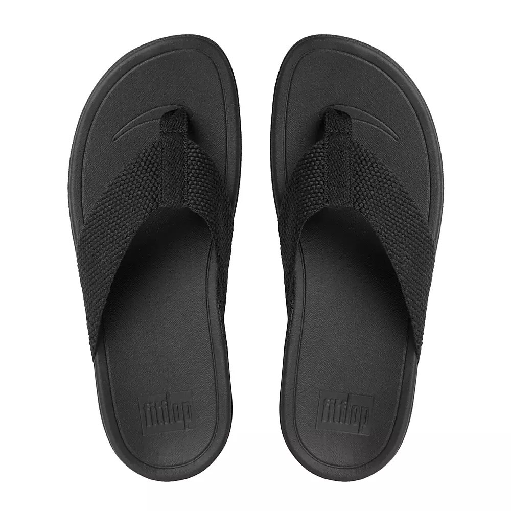 Fitflop SURFA Toe-Post Women's Sandals Black | ZA-C-0289