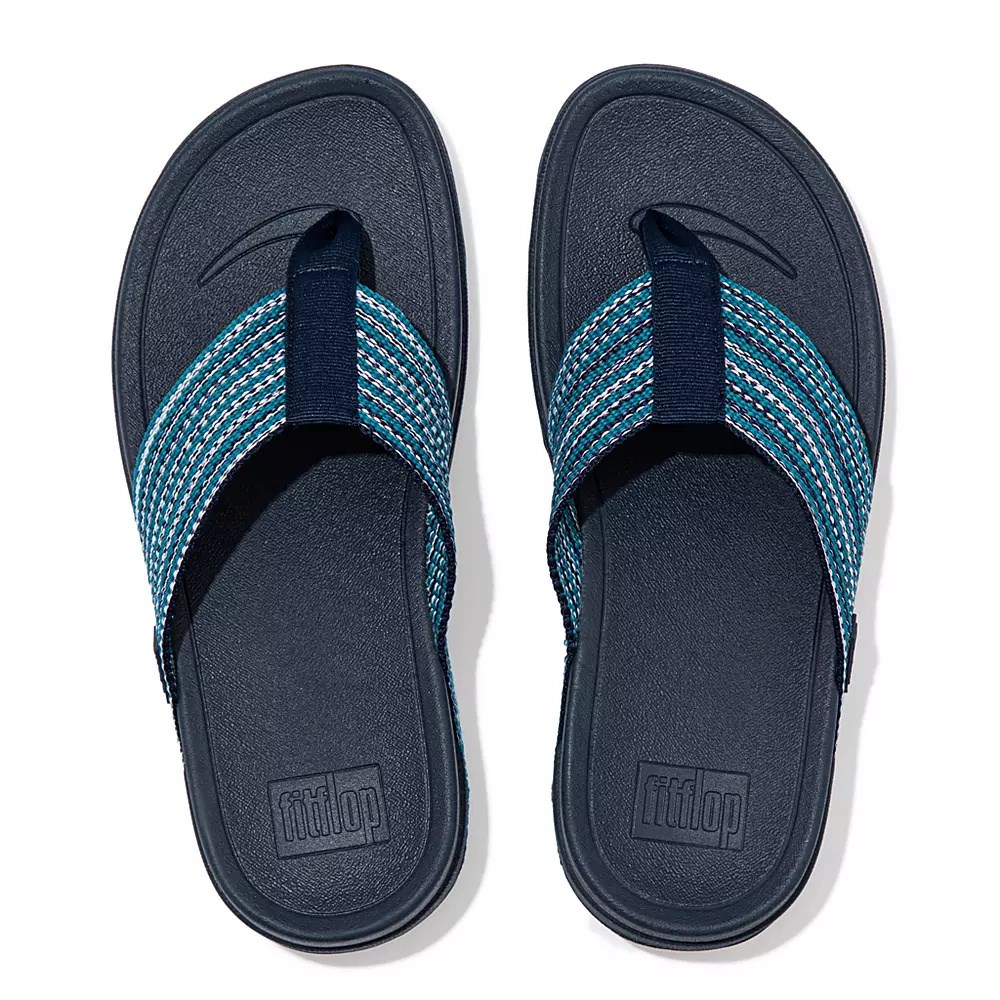 Fitflop SURFA Toe-Post Women's Sandals Blue | ZA-E-0215