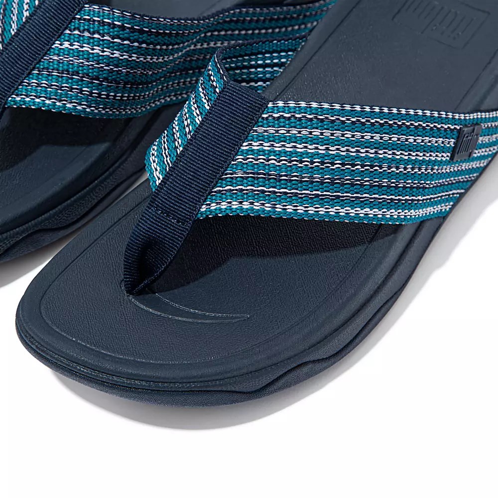 Fitflop SURFA Toe-Post Women's Sandals Blue | ZA-E-0215