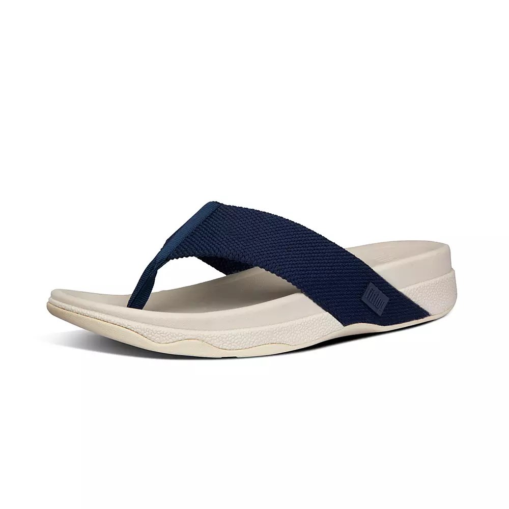 Fitflop SURFER Toe-Post Men's Sandals Navy | ZA-I-8315