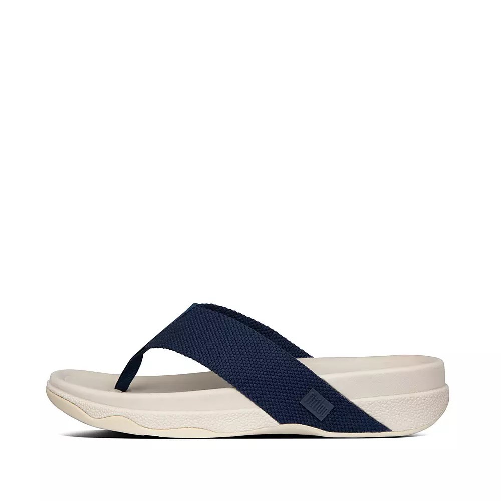 Fitflop SURFER Toe-Post Men\'s Sandals Navy | ZA-I-8315