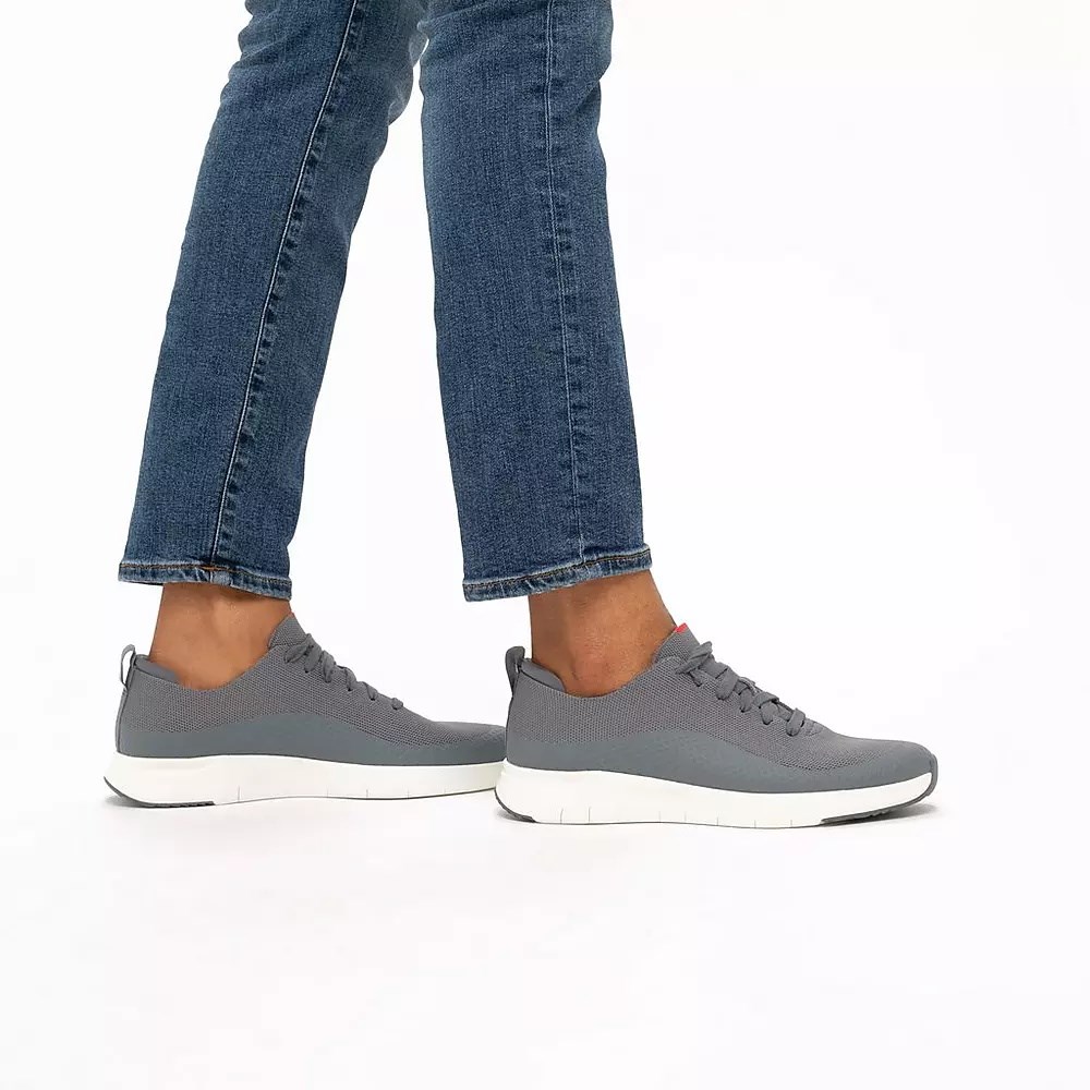 Fitflop UBERKNIT EVER Knit Men's Sneakers Grey | ZA-C-5241