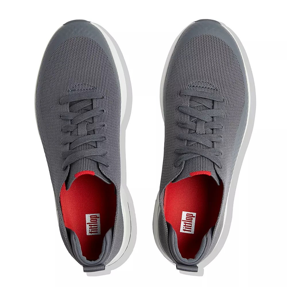 Fitflop UBERKNIT EVER Knit Men's Sneakers Grey | ZA-C-5241