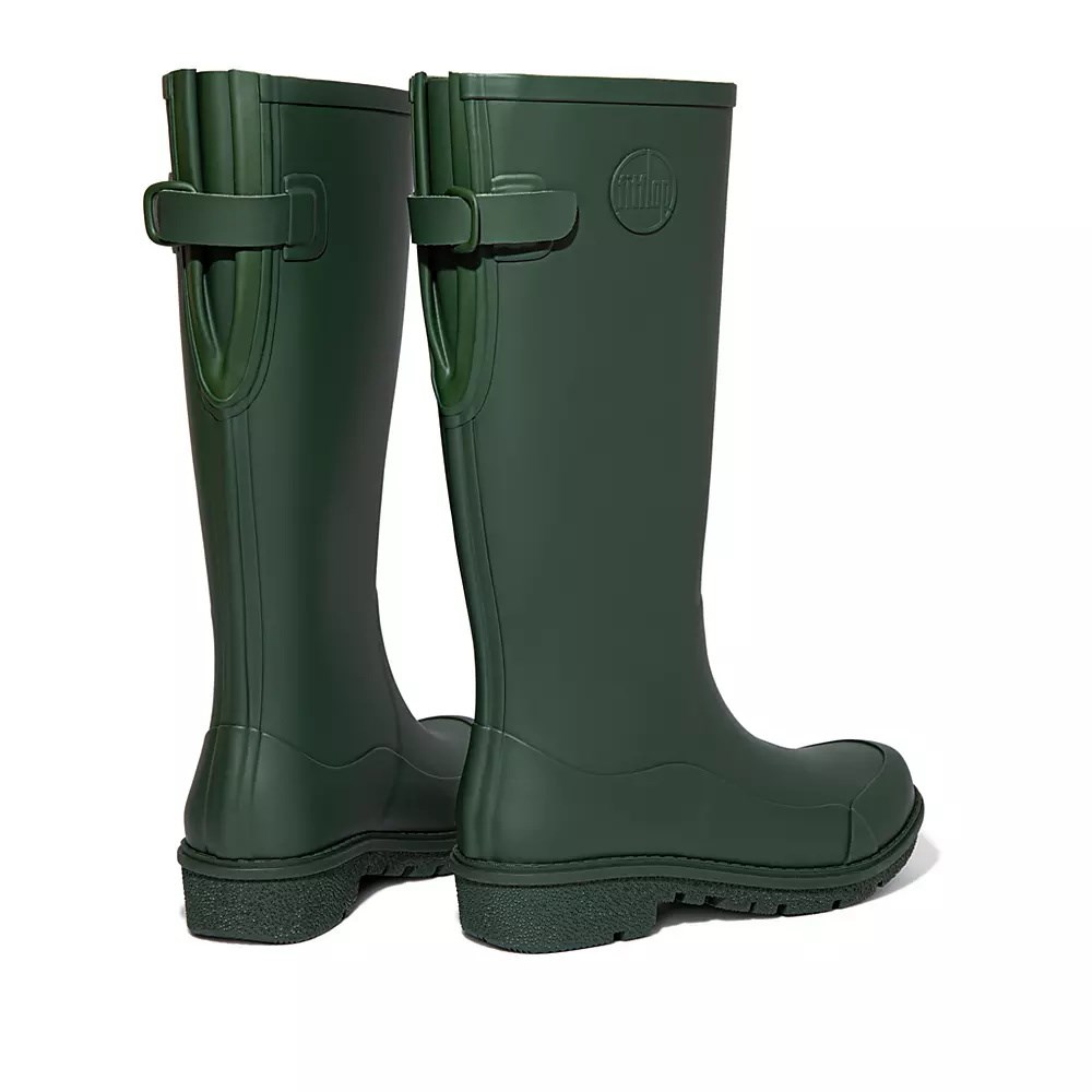 Fitflop WONDERWELLY Women's Rain Boots Dark Green | ZA-A-4613