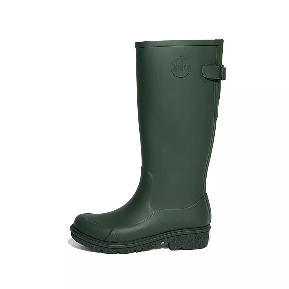 Fitflop WONDERWELLY Women\'s Rain Boots Dark Green | ZA-A-4613