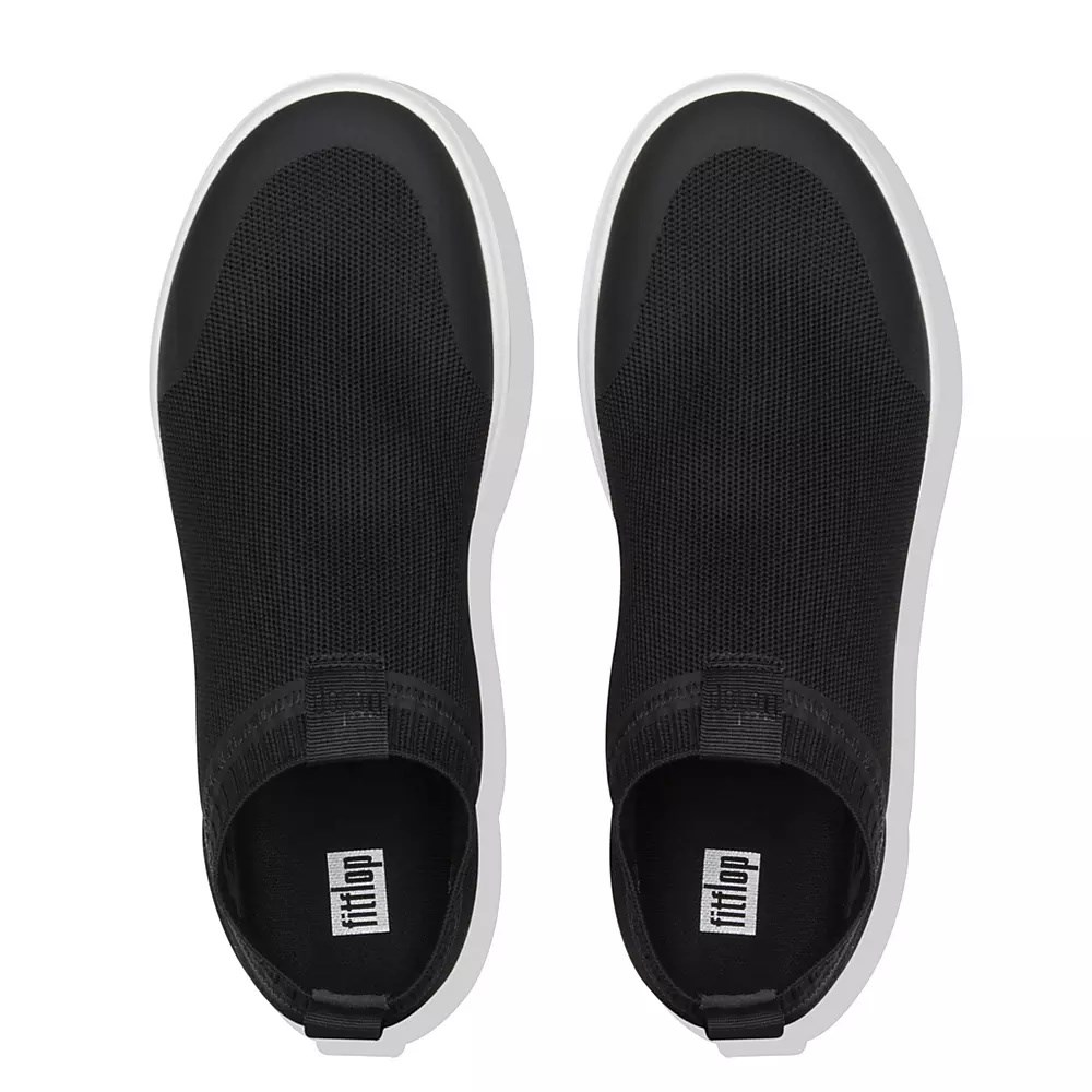 Fitflop ÜBERKNIT Men's Slip On Sneakers Black | ZA-K-4396