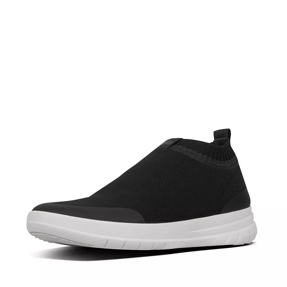 Fitflop ÜBERKNIT Men's Slip On Sneakers Black | ZA-K-4396