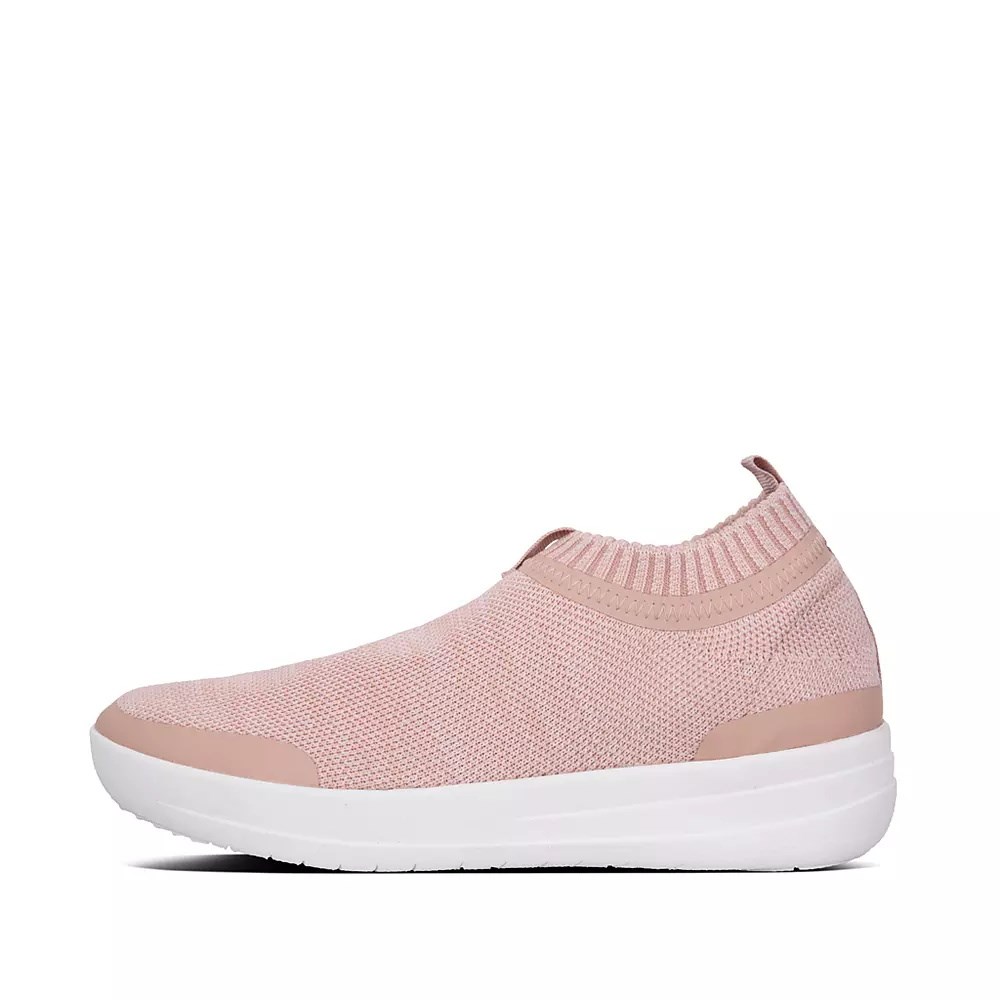 Fitflop ÜBERKNIT Women\'s Slip On Sneakers Pink | ZA-A-5493